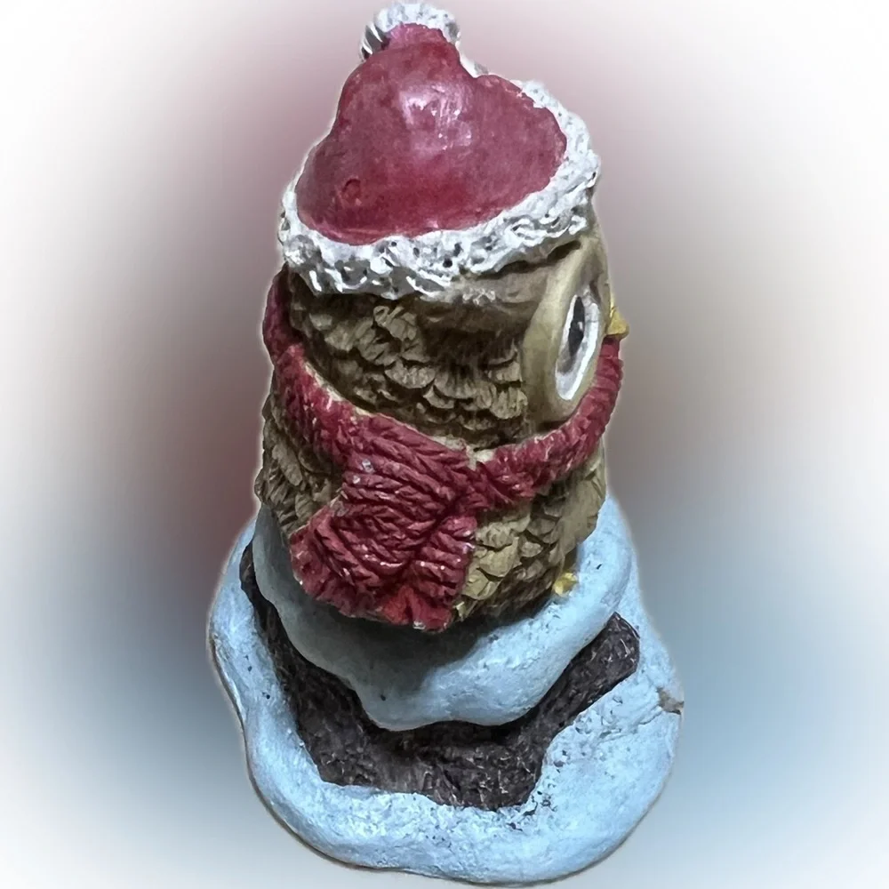 🍄Christmas Santa Owl Resin Fish Tank Aquarium Ornament Decor Holiday Winter Pet